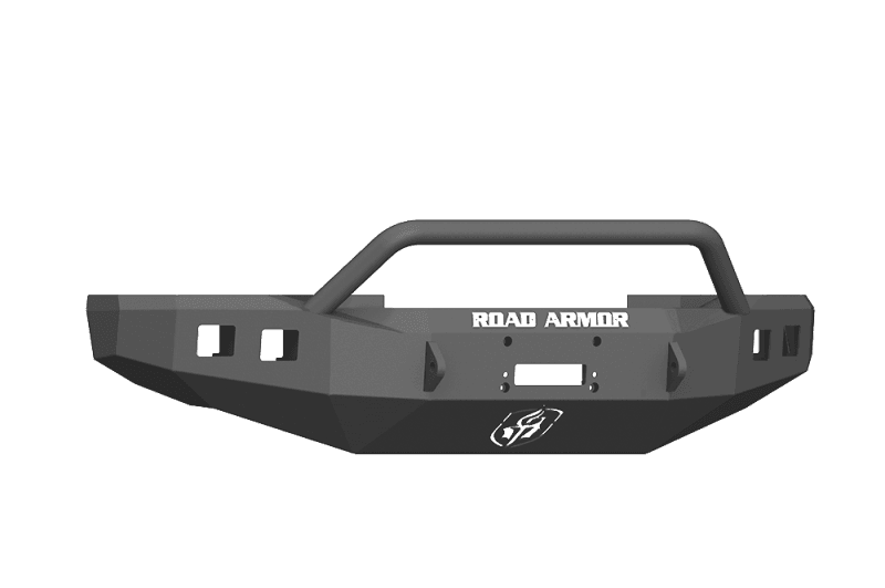 Road Armor — Road Armor 17-20 Ford F-250 Stealth Front Winch Bumper w/Pre-Runner Guard - Tex Blk