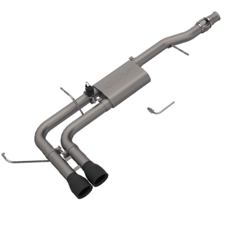 QTP — 2014-2018 Silverado/Sierra QTP Screamer Side Exit Cat Back Black Tips
410014B