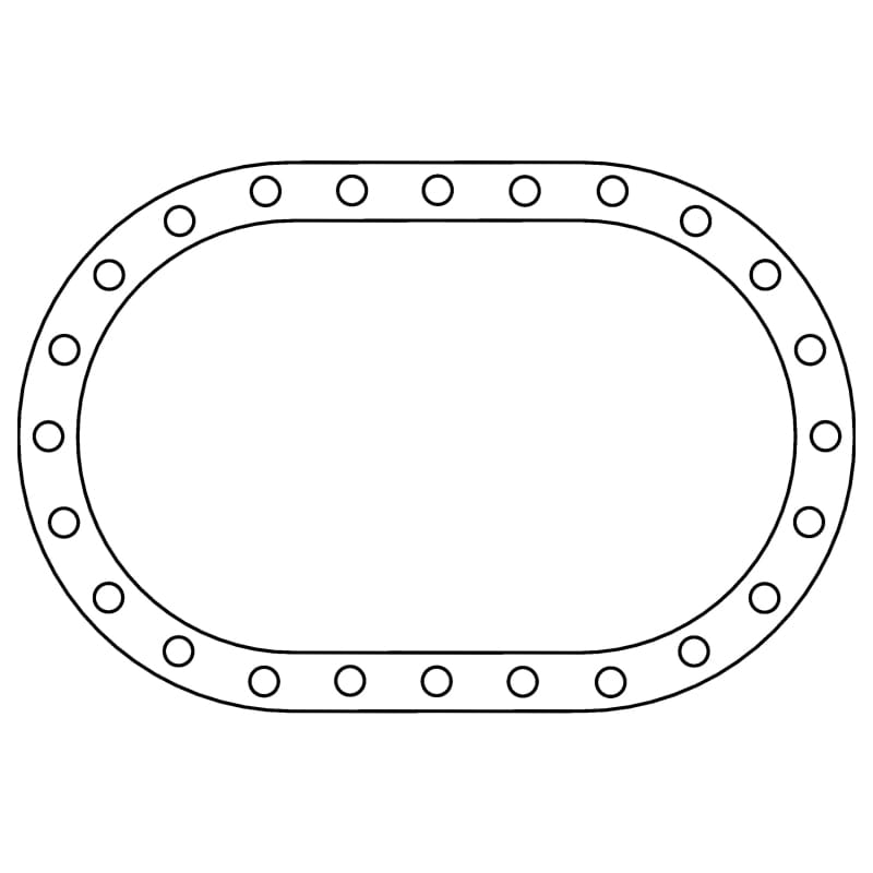 Cometic Gasket — Cometic Fuel Cell .062in Fiber Filler Gasket - 24 Bolt - Oval
Fuel Cell Gasket