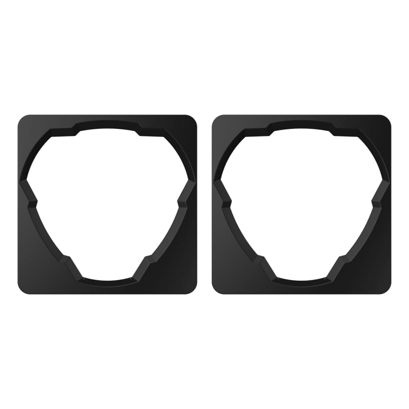 KC HiLiTES — KC HiLiTES Square Universal Shrouds for Flex Era 3 Lights (Pair)