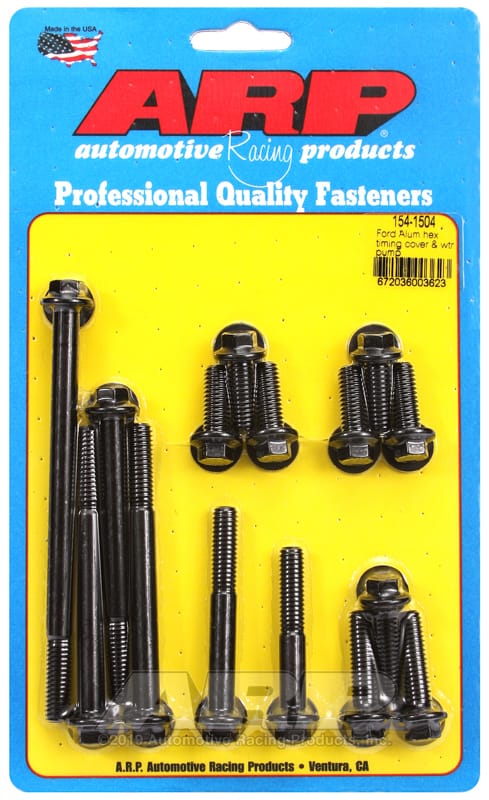 ARP — ARP SB Ford Aluminum Timing Cover Water Pump Hex Bolt Kit