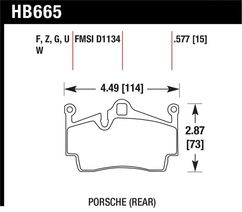 Hawk Performance — Hawk 2012-2015 Porsche Boxster DTC-60 Race Rear Brake Pads
Disc Brake Pad
