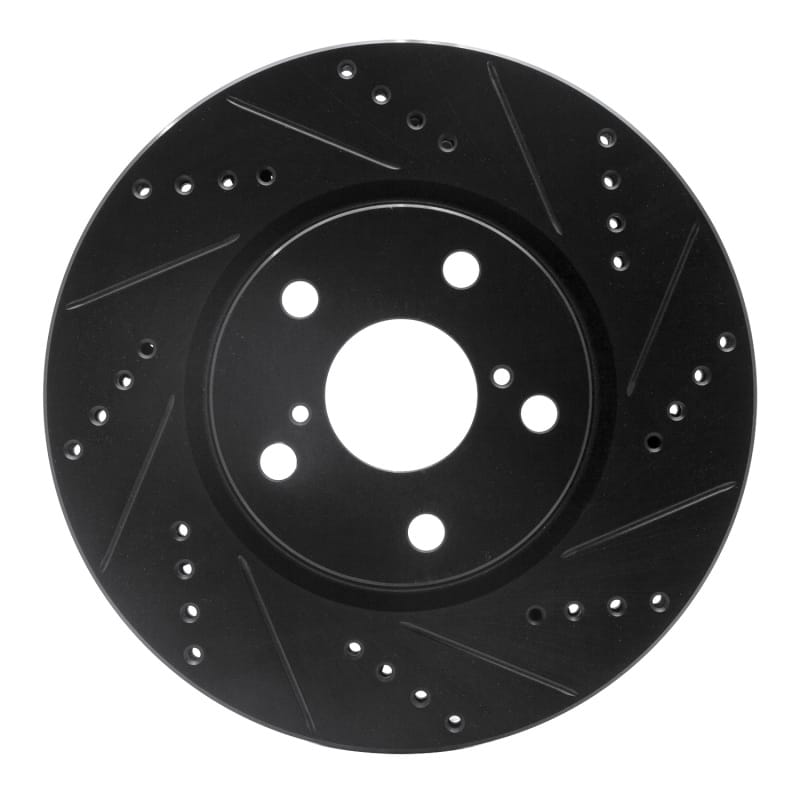R1 Concepts — R1 21-23 Dodge CHALLENGER Left Front Drilled & Slotted Black Brake Rotor
R1 Brake Rotor Drill