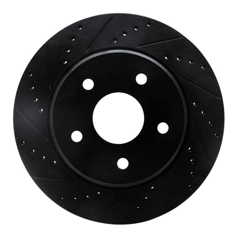 R1 Concepts — R1 08-12 Jeep J8 Front Left Drilled & Slotted Black Brake Rotor
R1 Brake Rotor Drill