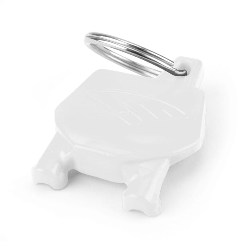 Cycra — Cycra Key Ring with Number Plate - White
