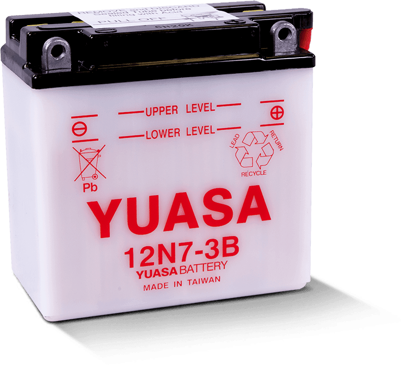 Yuasa Battery — Yuasa 12N7-3B Conventional 12-Volt Battery