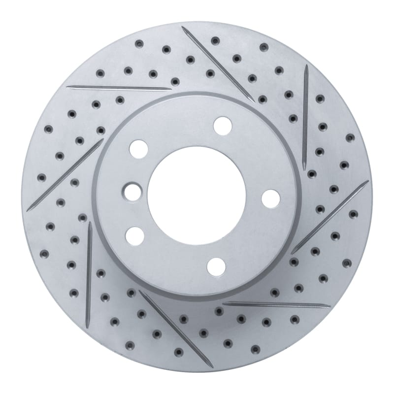 R1 Concepts — R1 06-13 BMW 325I (Mexico) Front Right Drilled & Slotted Geo-Carbon Rotor