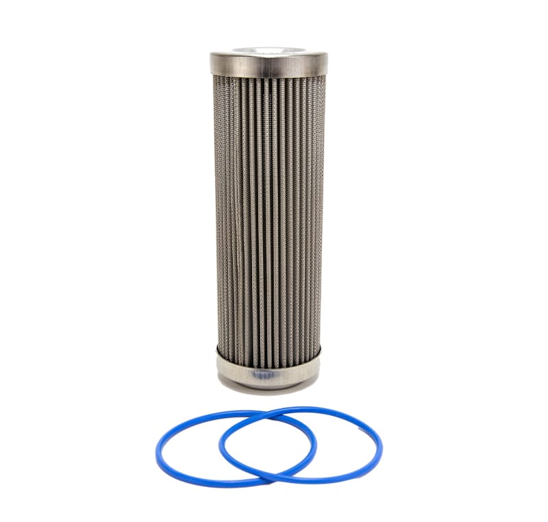 Fuelab — Fuelab 100 Micron Stainless Steel Replacement Element - 6in w/2 O-Rings & Instructions
Fuel Filter