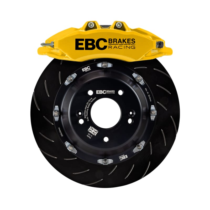 EBC — EBC Racing 00-06 BMW M3 (E46) Yellow Apollo-6 Calipers 355mm Rotors Front Big Brake Kit