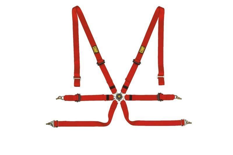 OMP — OMP Safety Harness One 2In Pull Up - Red (Fia 8853-2016)