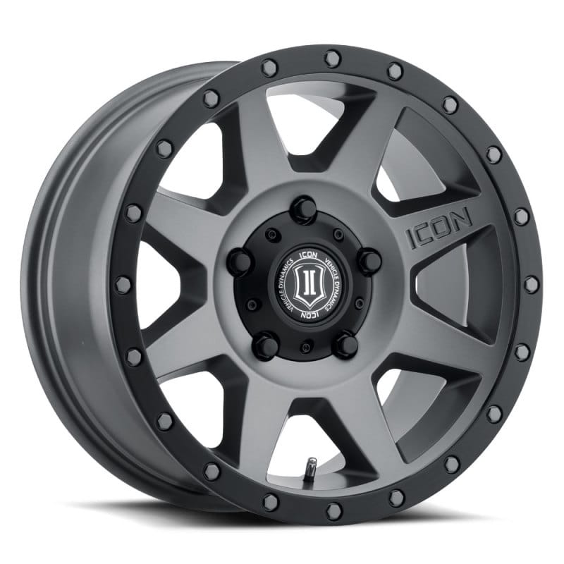 ICON — ICON Rebound 18x9 5x150 25mm Offset 6in BS 110.1mm Bore Titanium Wheel
REBOUND WHEEL