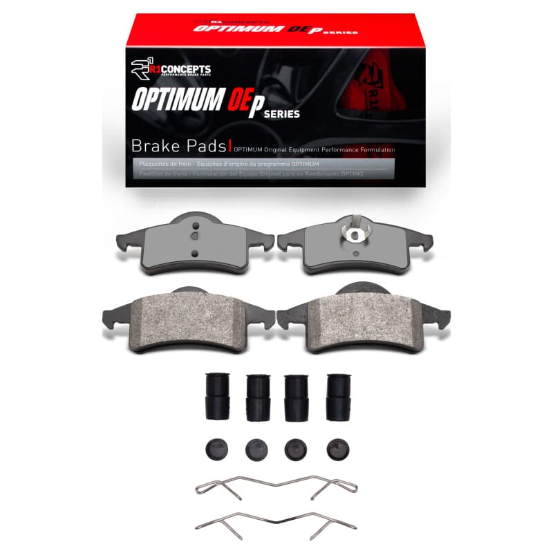 R1 Concepts — R1 99-04 Jeep Grand Cherokee Rear Optimum OE Pads & Hardware Kit
R1 Optimum Oe Pads a