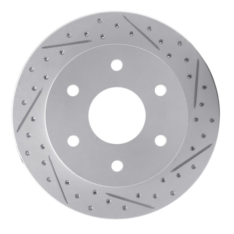R1 Concepts — R1 88-00 Cadillac Escalade Front Right Drilled & Slotted Geo-Carbon Rotor