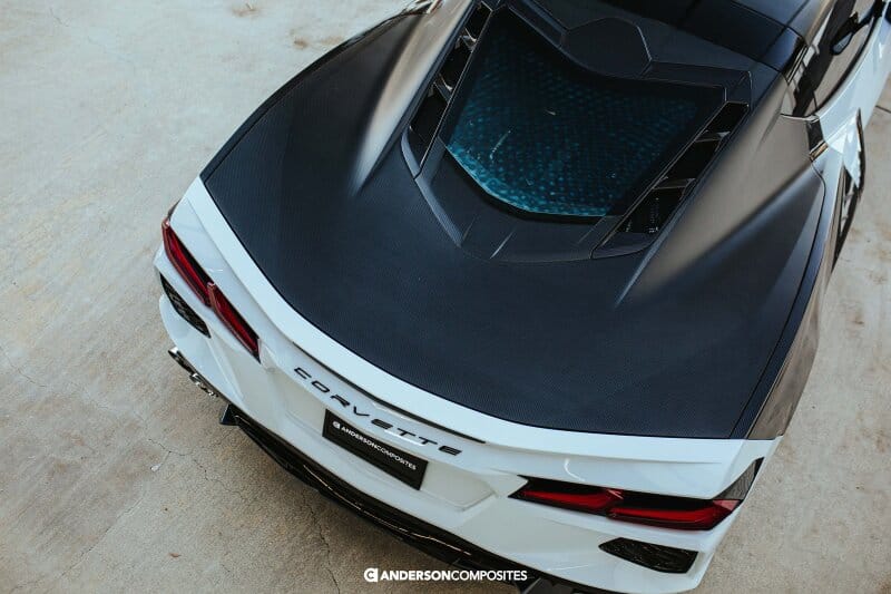 Anderson Composites — Anderson Composites 20-21 Chevrolet Corvette C8 Dry Carbon Decklid
Dry carbon decklid