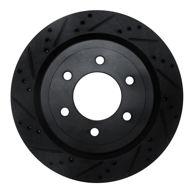 R1 Concepts — R1 18-21 Ford F-150 4WD Rear Left Drilled & Slotted Black Brake Rotor
R1 Brake Rotor Drill