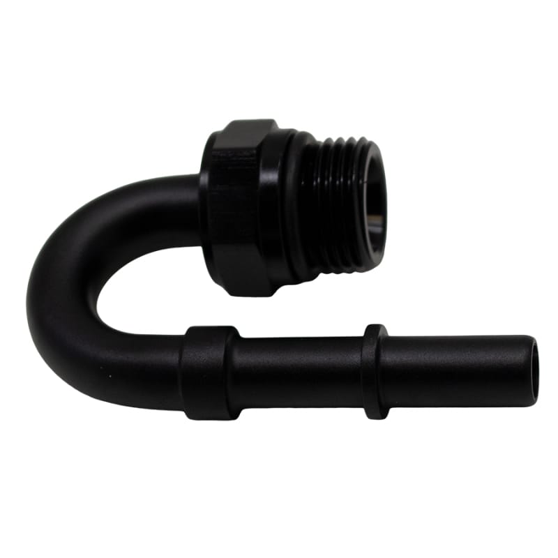DeatschWerks — DeatschWerks 8AN ORB Male to 3/8in Male EFI Quick Connect Adapter 180-Degree - Anodized Matte Black
Lines & Fittings
