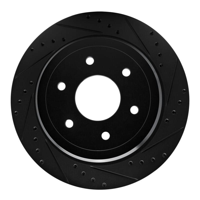 R1 Concepts — R1 16-24 Nissan Titan XD Rear Right Drilled & Slotted Black Brake Rotor
R1 Brake Rotor Drill