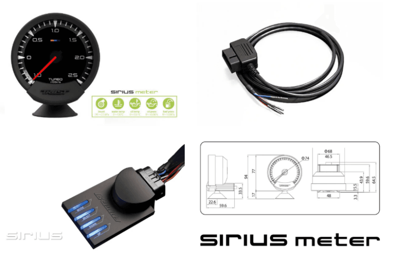 GReddy — GReddy Sirius OBD Set (Turbo Meter)