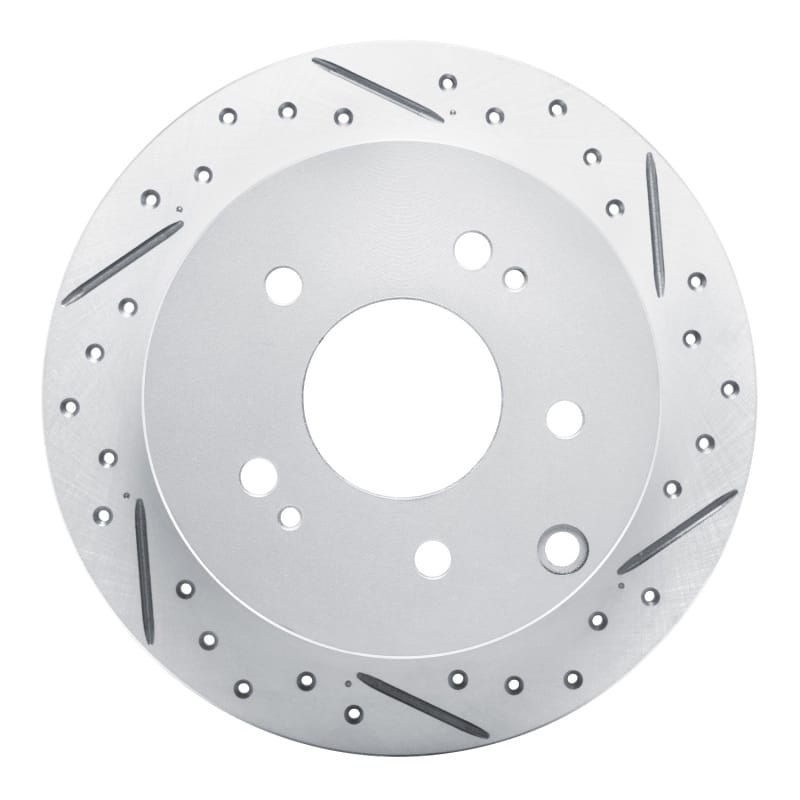 R1 Concepts — R1 04-12 Mitsubishi Galant Rear Right Drilled & Slotted Geo-Carbon Rotor