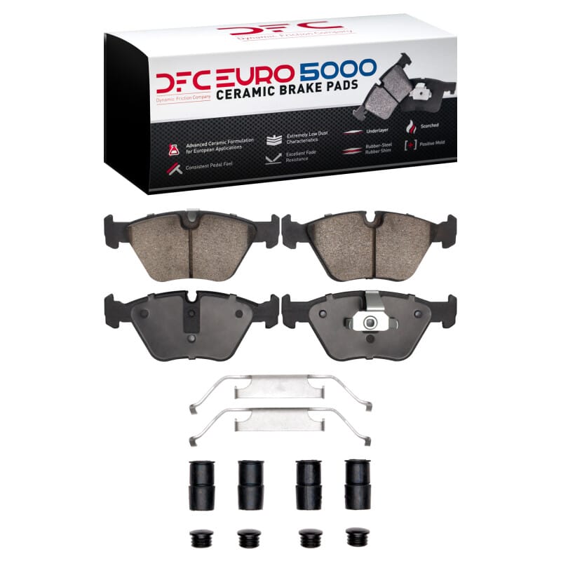 DFC — DFC 01-10 BMW 330i Front Euro 5000 Ceramic Brake Pads and Hardware Kit
DFC EURO Pads + HW