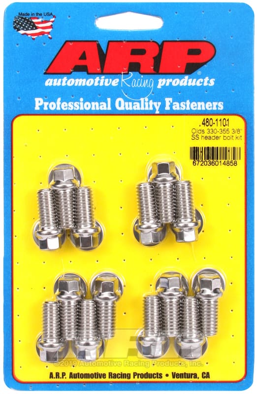 ARP — ARP Olds 330-455 3/8in SS Header Bolt Kit