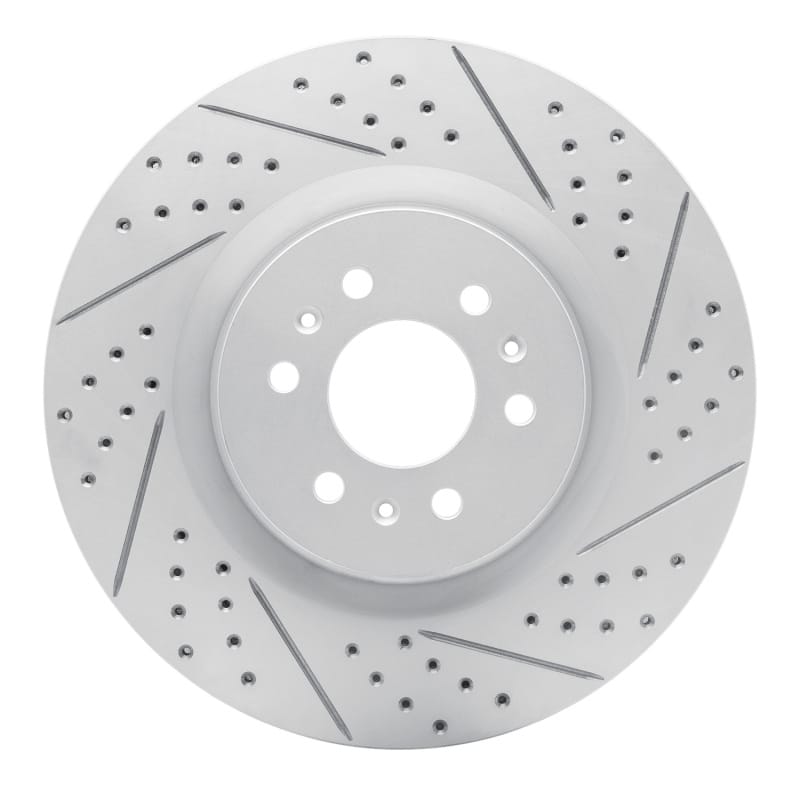 R1 Concepts — R1 04-11 Cadillac Cts Front Right Drilled & Slotted Geo-Carbon Rotor