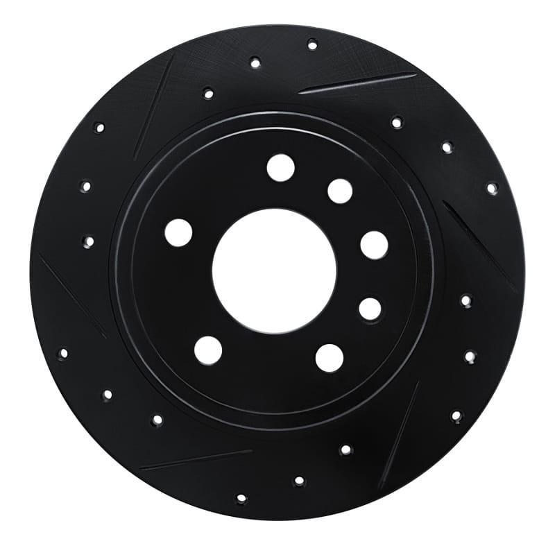 R1 Concepts — R1 97-01 Cadillac CATERA Rear Left Drilled & Slotted Black Brake Rotor
R1 Brake Rotor Drill