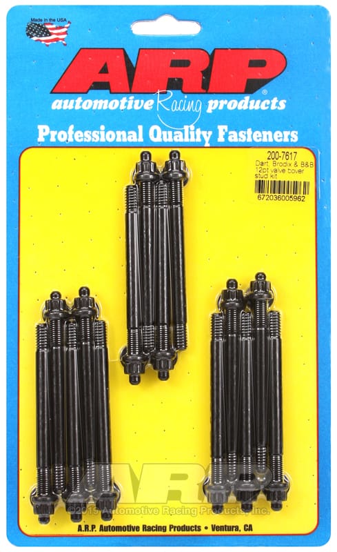 ARP — ARP Dart Brodix & B&B 12pt valve cover stud kit