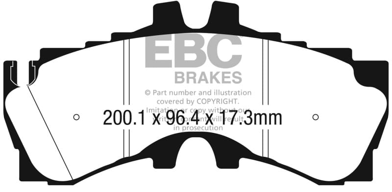 EBC — EBC 2018+ Lexus LC500 5.0L Redstuff Front Brake Pads
Disc Brake Pad