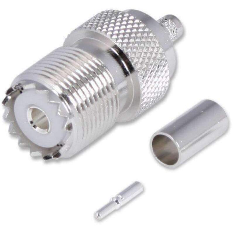 Rugged Radios — Rugged Radios Crimp On Female UHF Antenna Connector