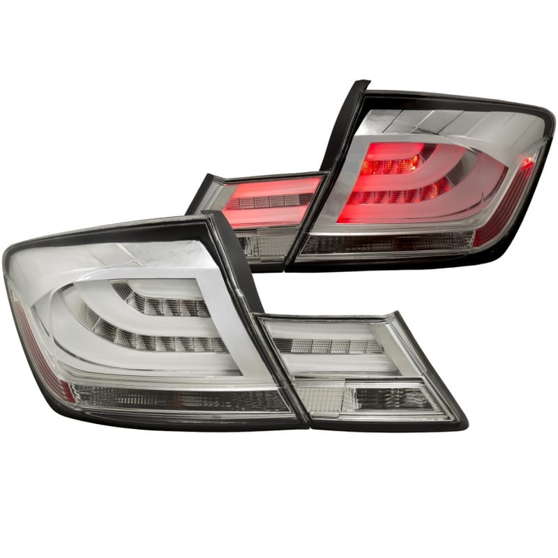ANZO — ANZO 2013-2015 Honda Civic (excludes hybrid) LED Taillights Chrome