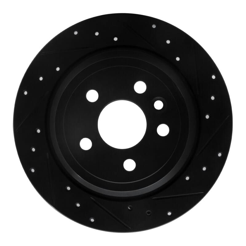 R1 Concepts — R1 13-15 Land Rover LR2 Rear Right Drilled & Slotted Black Brake Rotor
R1 Brake Rotor Drill