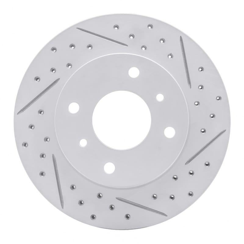 R1 Concepts — R1 89-13 Infiniti G20 Front Right Drilled & Slotted Geo-Carbon Rotor