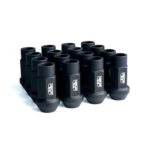 BLOX Racing — BLOX Racing Street Series Forged Lug Nuts - Flat Black 12 x 1.25mm - Set of 20 (New Design)