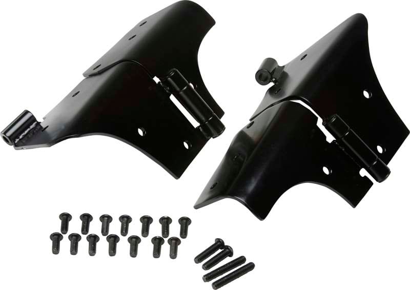Kentrol — Kentrol 97-06 Jeep Wrangler TJ Windshield Hinge Pair- Powdercoat Black