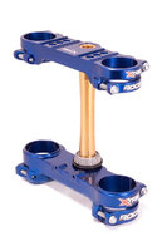 XTrig — XTrig 2019 Sherco 125-500 SC / SCF/ SE / SEF ROCS Tech Triple Clamp 22 mm. Offset M12 - Blue KYB