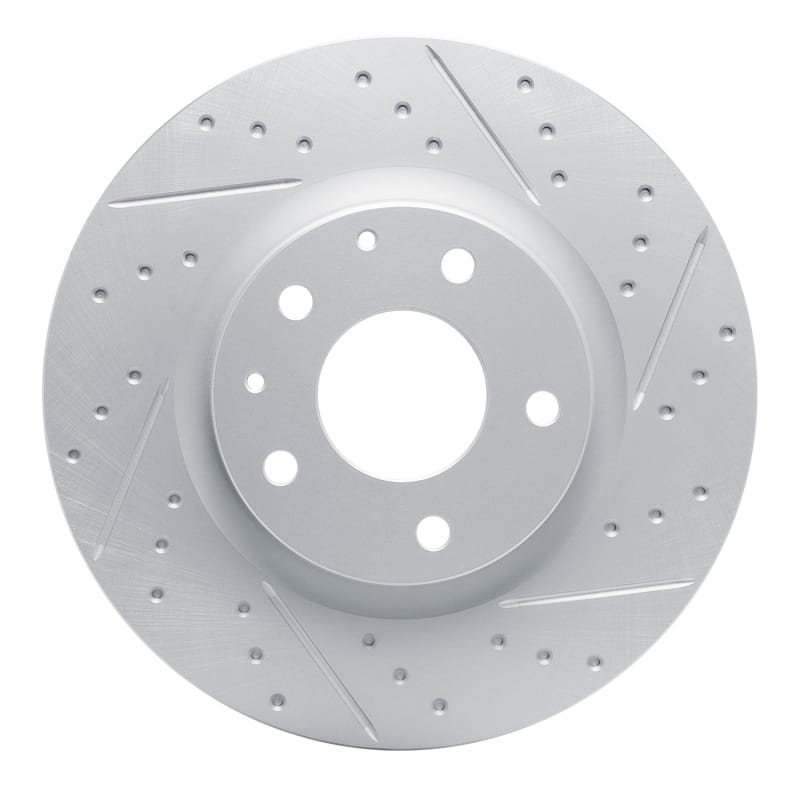 R1 Concepts — R1 19-25 Mazda 3 Front Right Drilled & Slotted Geo-Carbon Rotor