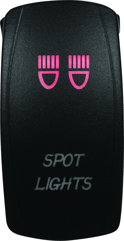 DragonFire Racing — Dual LED Switch, Laser-Etched, Spotlight On/Off, Red