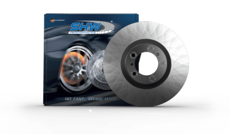 SHW Performance — SHW 19-22 Porsche Macan 2.0L V6 Front Right Smooth Monobloc Brake Rotor (95B615302AB)