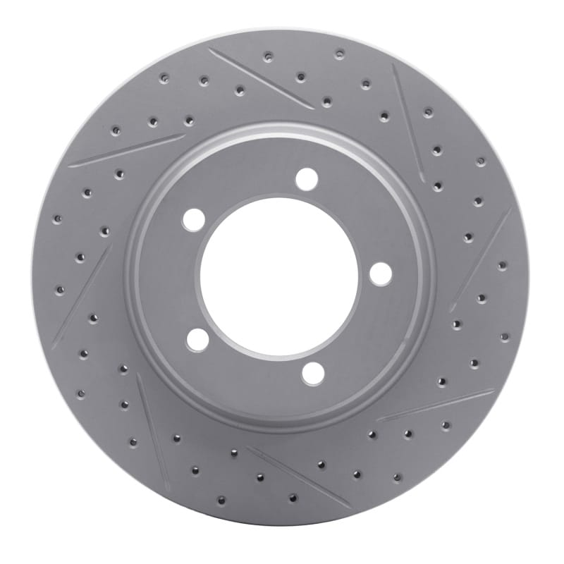R1 Concepts — R1 67-70 Chevrolet Caprice Front Right Drilled & Slotted Geo-Carbon Rotor