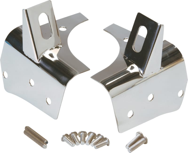 Kentrol — Kentrol 97-06 Jeep Wrangler TJ Light Bracket Pair - Polished Silver