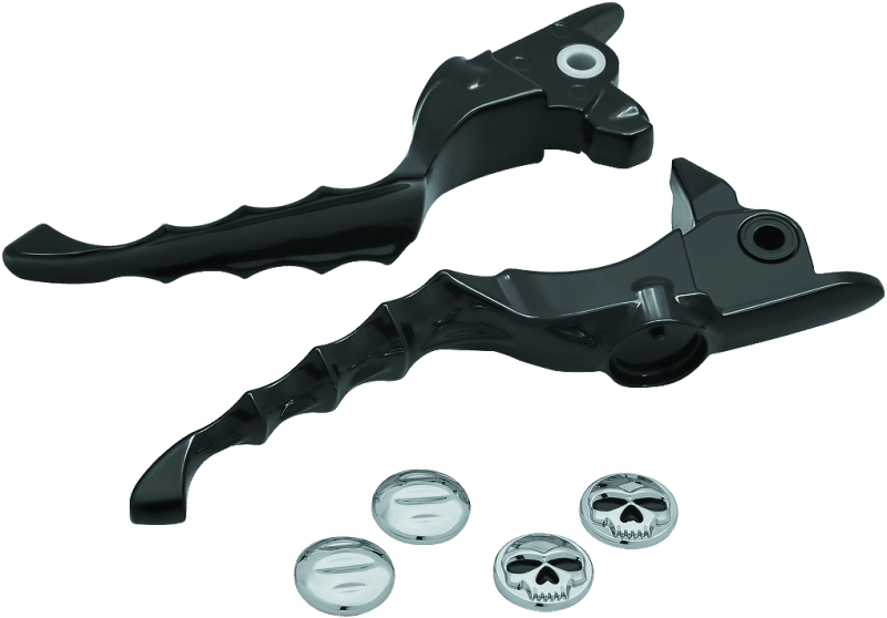 Kuryakyn — Kuryakyn Zombie Lever Set 17-20 Touring Gloss Black