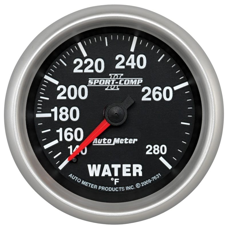 AutoMeter — Autometer Sport-Comp II 2-5/8in 140-280 Deg Mechanical Water Temp Gauge
2-5/8" WATER TEMP, 1