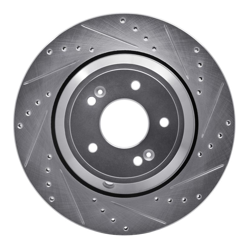 R1 Concepts — R1 18-23 Genesis G80 Rear Right Drilled & Slotted Silver Brake Rotor
R1 Brake Rotor Drill
