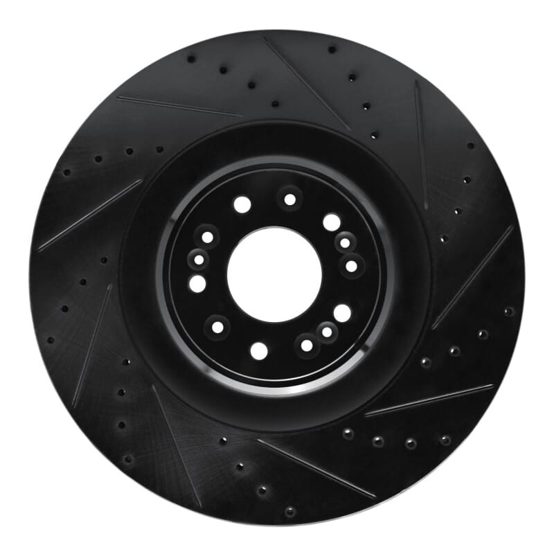 R1 Concepts — R1 17-22 Genesis G90 Front Right Drilled & Slotted Black Brake Rotor
R1 Brake Rotor Drill