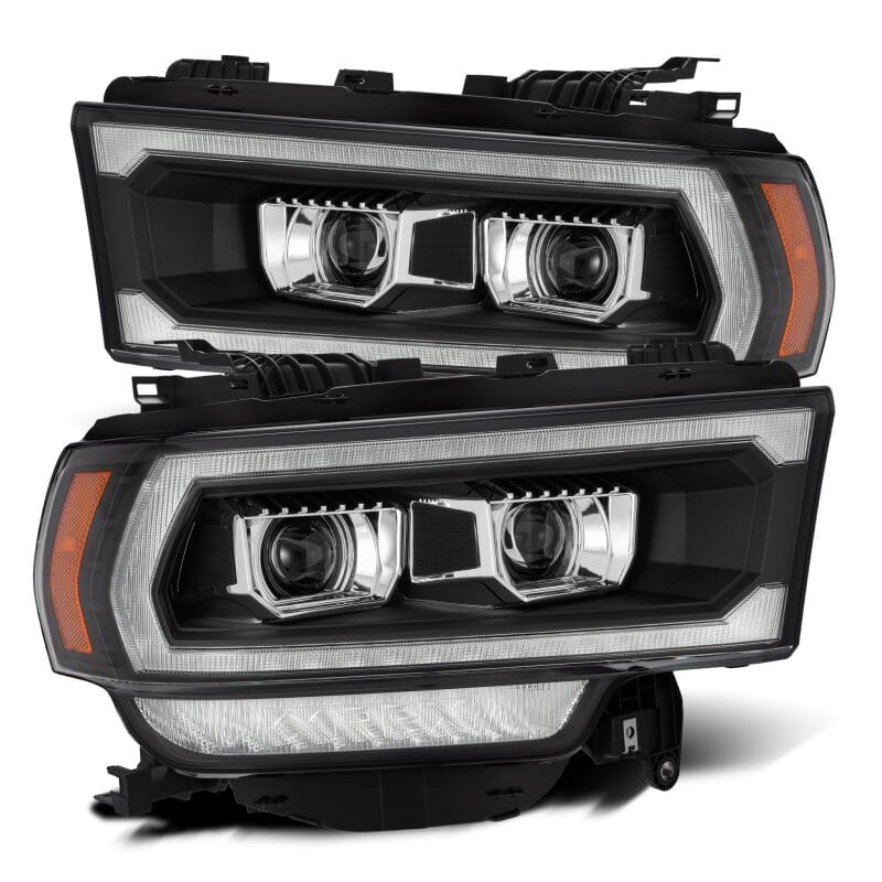 AlphaRex — AlphaRex 19-21 Ram 2500 LUXX LED Proj Headlights Plank Style Black w/Activ Light/Seq Signal/DRL
Projector Headlights