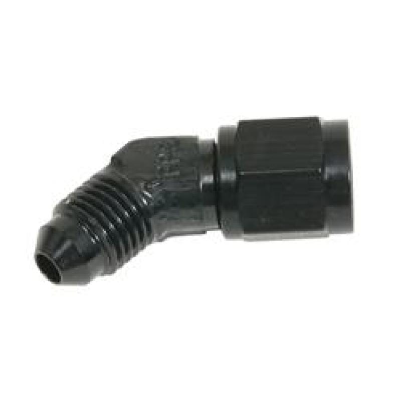 Fragola — Fragola -6AN Female - Male Flare 45 Degree - Black