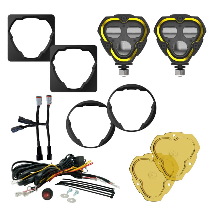 KC HiLiTES — KC HiLiTES FLEX ERA 3 Dual Mode SAE Fog Lights - 2-Light Master Kit for Toyota Aftermarket Bumper