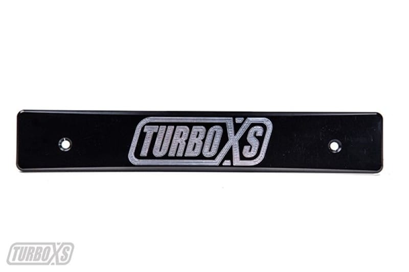 Turbo XS — Turbo XS 08-14 Subaru WRX/STi Billet Aluminum License Plate Delete Black Machined TurboXS Logo
License Cover