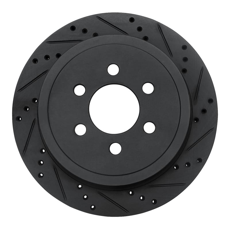 R1 Concepts — R1 03-03 Dodge Durango Rear Right Drilled & Slotted Black Brake Rotor
R1 Brake Rotor Drill